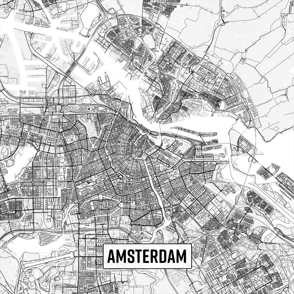 Stadskaarten Nederland - Wandcirkel Forex